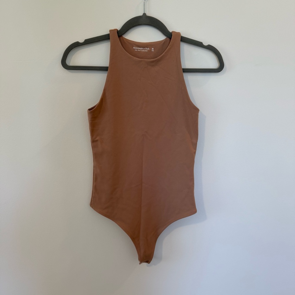 Abercrombie & Fitch Tan Bodysuit One Piece